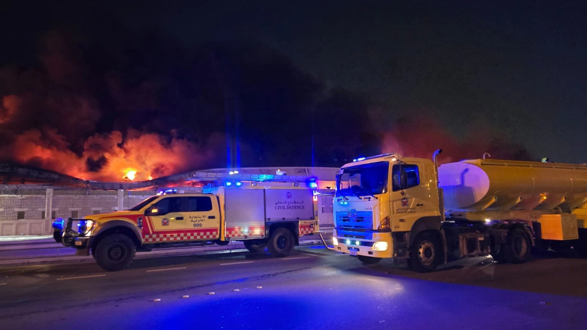 البحرين تعلن وفاة شخص بحريق سفينة جراء قصف إيراني