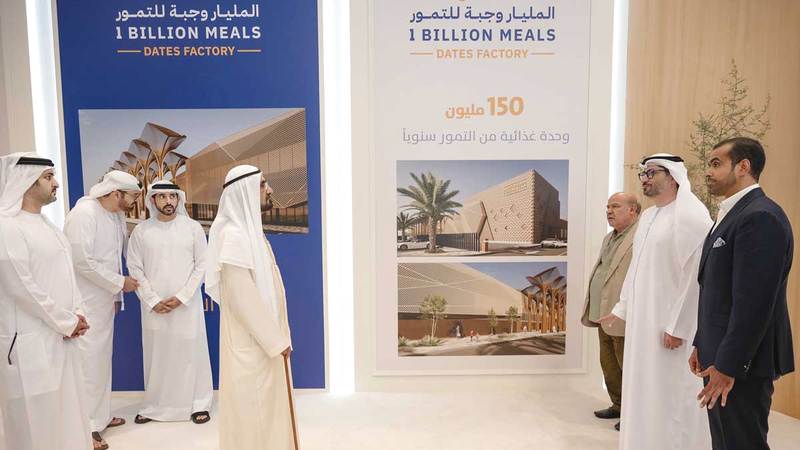 محمد بن راشد يطلق أكبر مصنع وقفي للتمور عالمياً بطاقة 150 مليون وحدة سنوياً