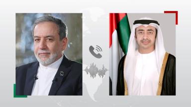 عبدالله بن زايد لنظيره الإيراني: ضرورة الالتزام الكامل ببنود مذكرة التفاهم مع واشنطن