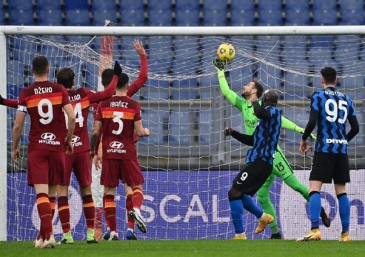 التعادل الإيجابي يحسم قمة روما وإنتر في الدوري الايطالي