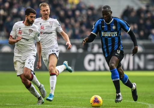 كالياري يفرض التعادل على إنتر ميلان بالدوري الإيطالي