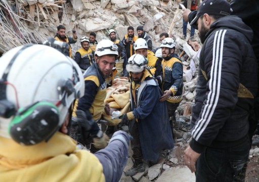 حصيلة قتلى زلزال تركيا وسوريا ترتفع إلى أكثر من 8800