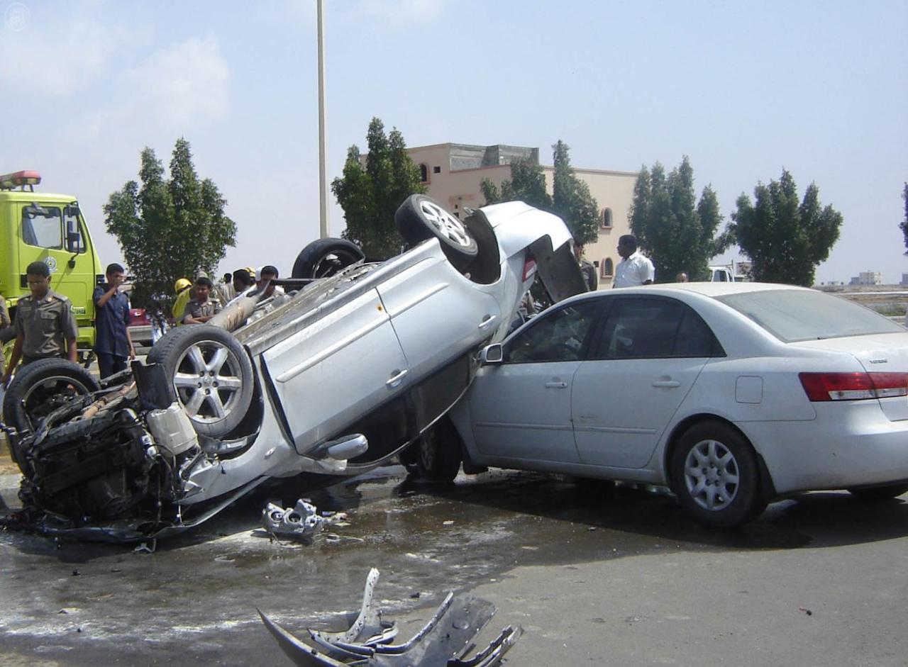 حادث مروري كل دقيقة و4 إصابات كل ساعة في السعودية