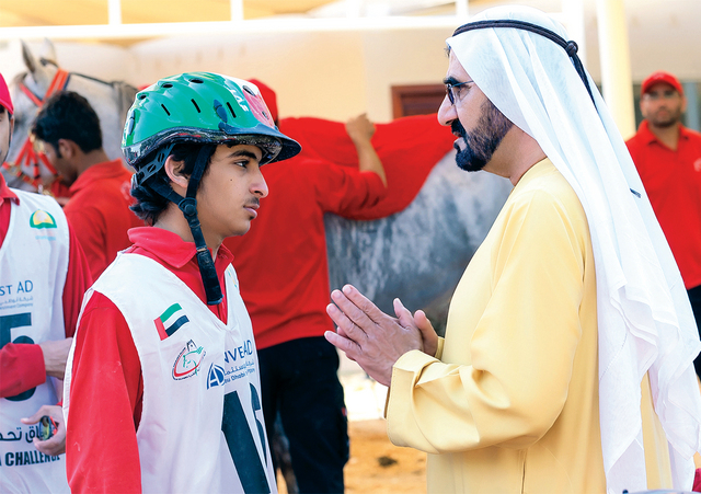 محمد بن راشد: فرسان الإمارات رقماً صعباً في البطولات العالمية
